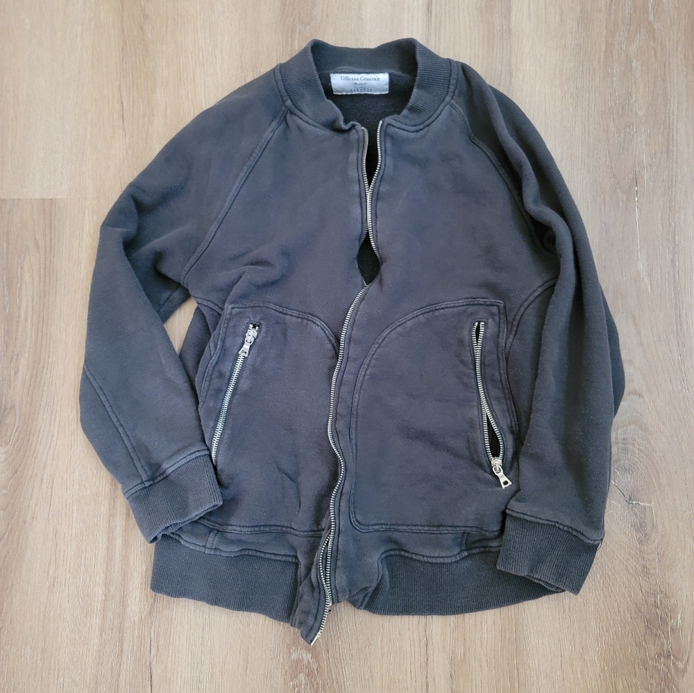 Officine Generale Paris Gray Zipup Jacket
